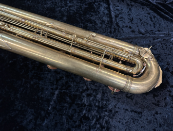 Photo RESTORED C.G. Conn EEb Contrabass Sarrusophone, serial #77000